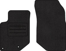 Fußmatten Velours Autoteppich passend für PEUGEOT 208 II vorne schwarz
