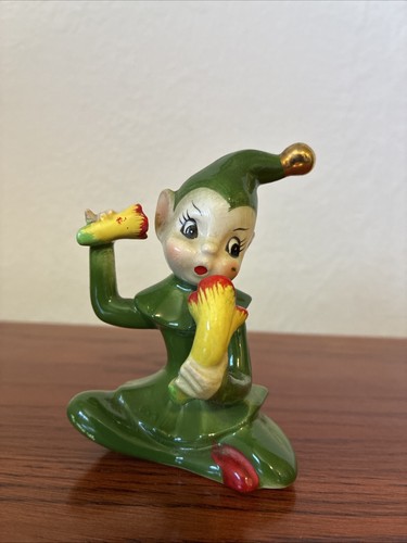 Vintage Josef Originals Pixie Elf Land of Make Believe Flower Phone