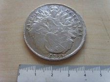 Moneda Taler 1786 Karl Theodor Bayern plata patrona Bavariae