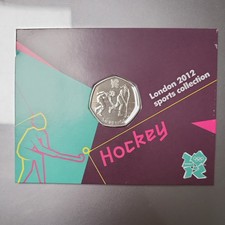 2011 HOCKEY 50p Coin Brilliant UNCIRCULATED In Pack