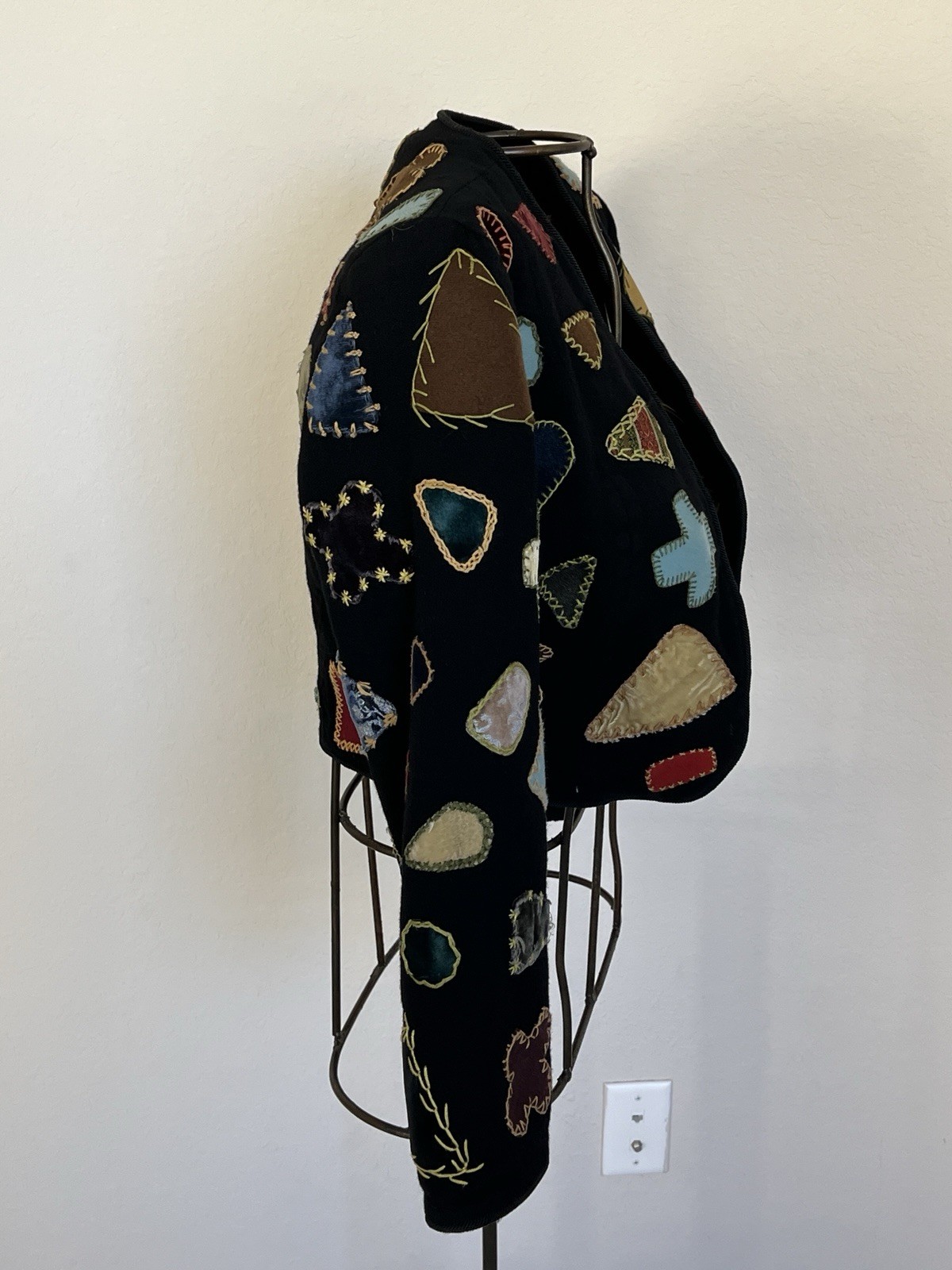 Double D Ranch Patchwork Wool Jacket Western Boho… - image 3