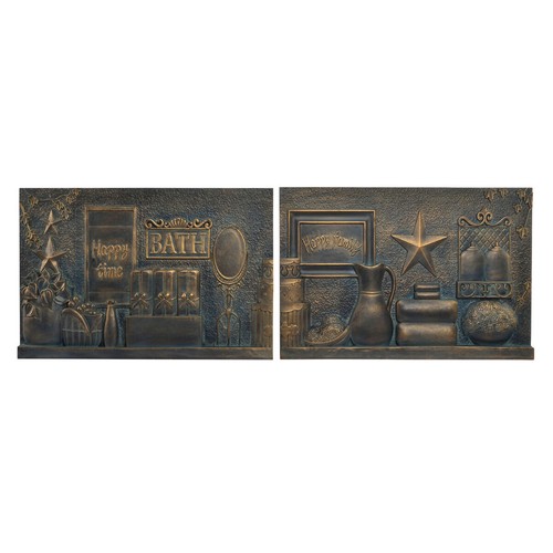 Decorazione da Parete DKD Home Decor Rame 60 x 4 x 40 cm [2 Unità] [2 ...