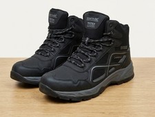 Regatta Mens Vendeavour Waterproof Hiking Boots Isotex Black/Grey Size 8
