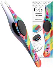 Professional Tweezers for Women Facial Hair and Men   Precision Slanted Eyebr...