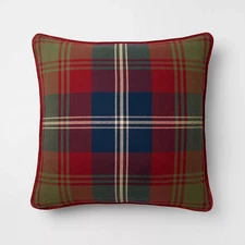Tartan Holiday Plaid Pillow - 24x24 - Threshold designed with Studio McGee
