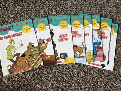 Scooby-Doo Sight Worded Mysteries books 1, 2, 5, 6, 7, 8, 9 & 10