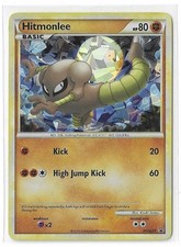 Hitmonlee HGSS25 Cracked Ice Black Star Promo Holo Pokemon TCG Card NM