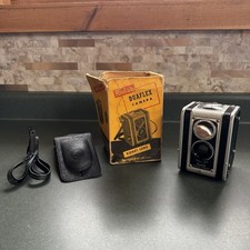 Vintage Kodak Duaflex Camera Kodet Lens W/Lanyard  Originial Box-Tested Works 