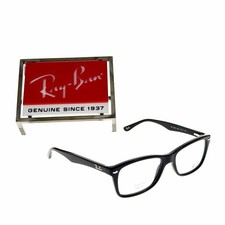 RAY-BAN SQUARE EYEGLASSES RX BLACK / CLEAR DEMO LENS RB5228 2000
