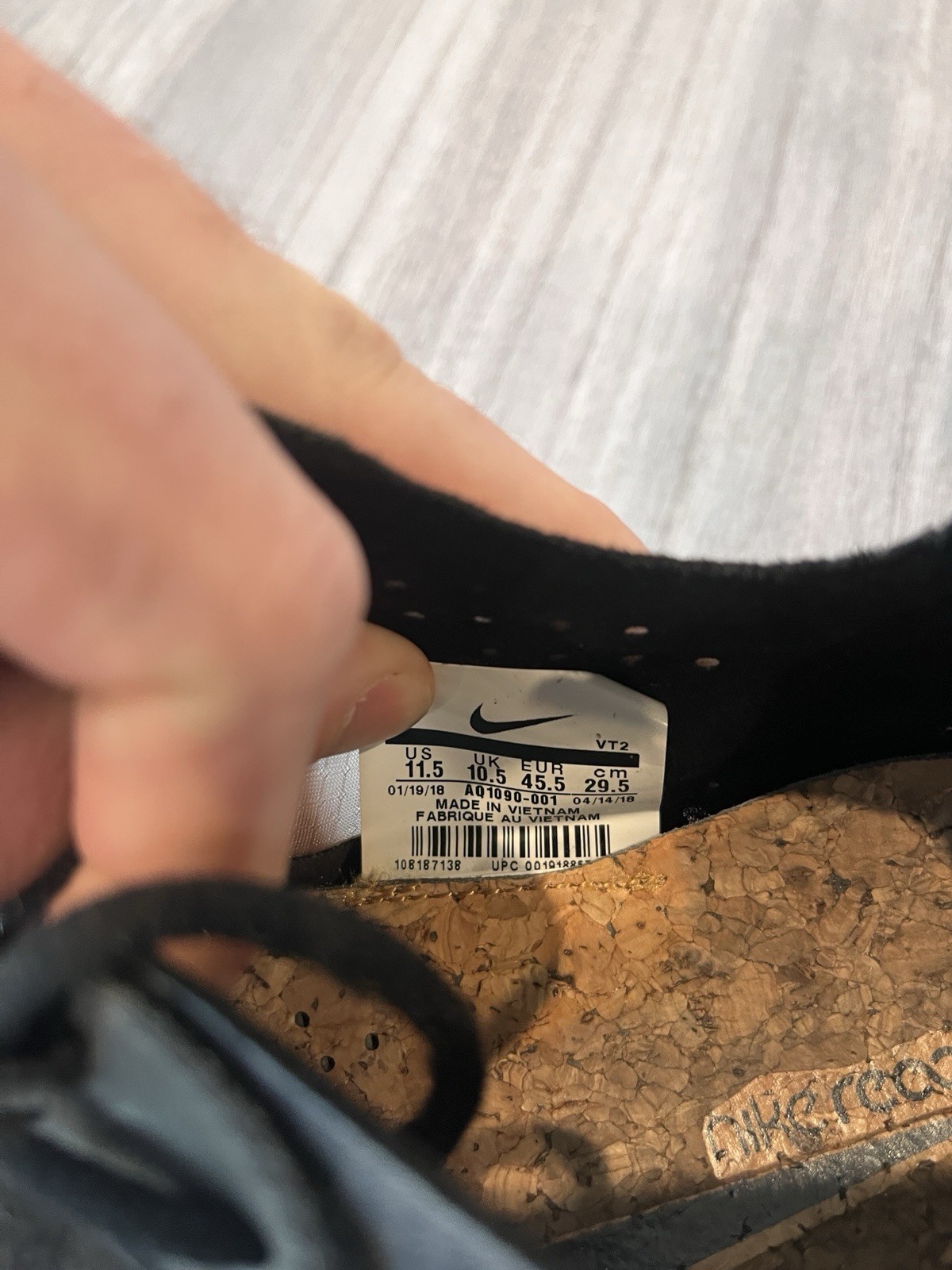 2018 Nike React Element 87 'Anthracite' Mens Size… - image 6