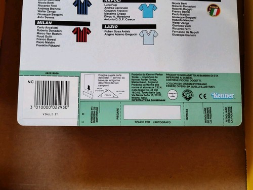 Gianluca Vialli Action Figure & Card Kenner FORZA CAMPION nuovo in confezione - Foto 10 di 13
