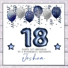 18th Birthday Card Grandson Son Great Nephew Brother Boys Male Personalised 18th
