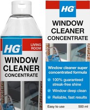 HG Window Cleaner  Super Concentrated Formula for Streak Free Glass 500ML  UK