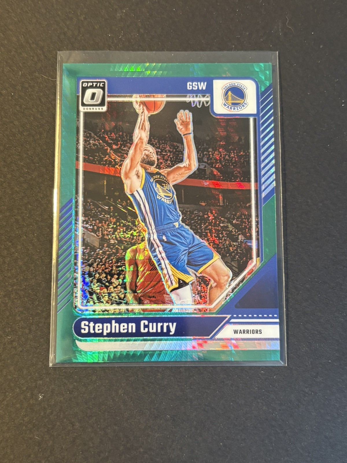 2024-25 Panini Donruss Optic Stephen Curry #155 Green Hyper Prizm /249 Warriors