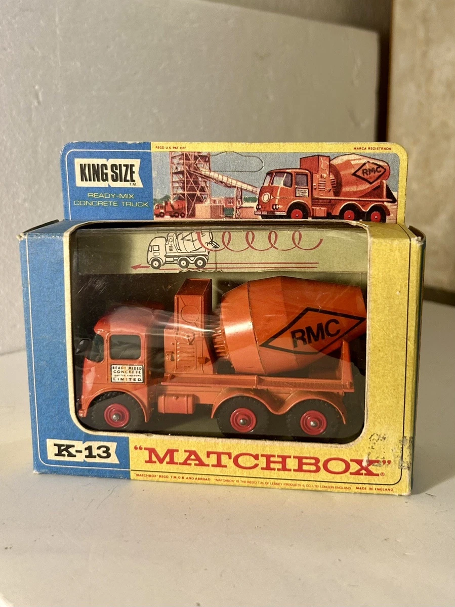 Matchbox Kingsize Matchbox Orange Vintage Manufacture Diecast Cars