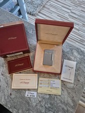 S.T. Dupont Feuerzeug Line 2 Palladium Full Set top