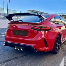 LED Tail Lights w/Trunk Light for 22-25 Honda Civic Hatchback Type R,Light Smoke