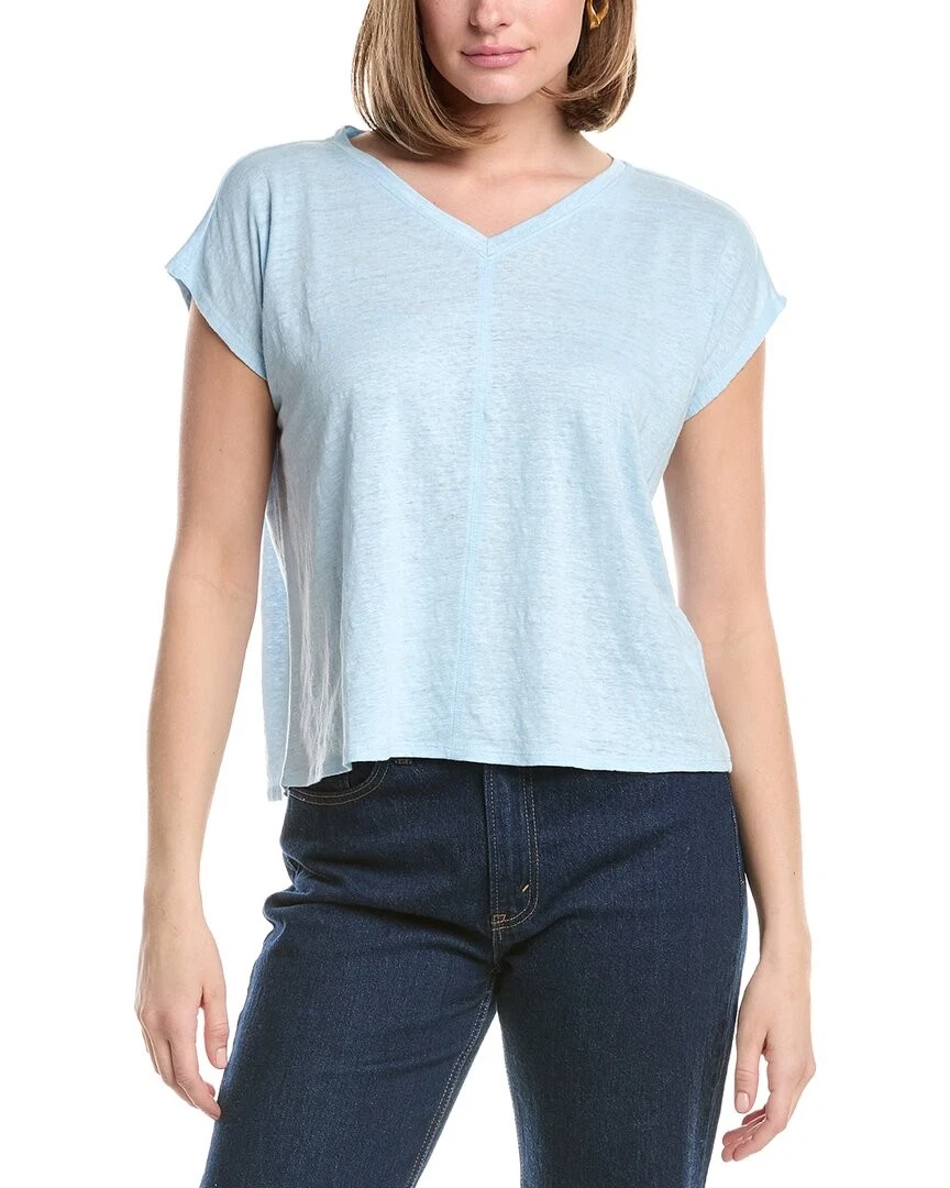 Eileen Fisher V Neck Square Linen T-Shirt Women's
Opens in a new window or tab