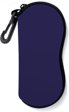 Sunglasses Soft Case, Ultra Light Portable Neoprene Zipper Glasses Case for Men