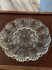 Vintage Anchor Hocking clear pressed glass deviled egg platter