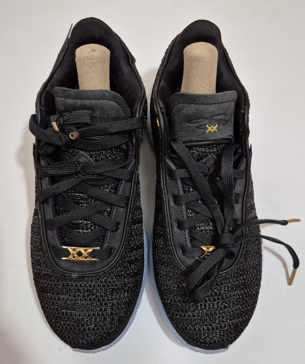 Nike Lebron XX 20 Metallic Gold Black Sneakers Sz 7 Men's/8.5