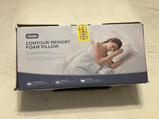 Osteo Cervical Contour Memory Foam Pillow Cooling Case-Queen-White -NIB