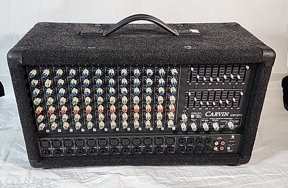 Carvin CX1272 Powered Professional Mixer 2 x 375W Stereo Amp