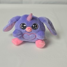 ZURU Rainbocorns BUNNYCORN FLOPSY Plush Surprise Pink Heart Stuff Toy 3" Valenti
