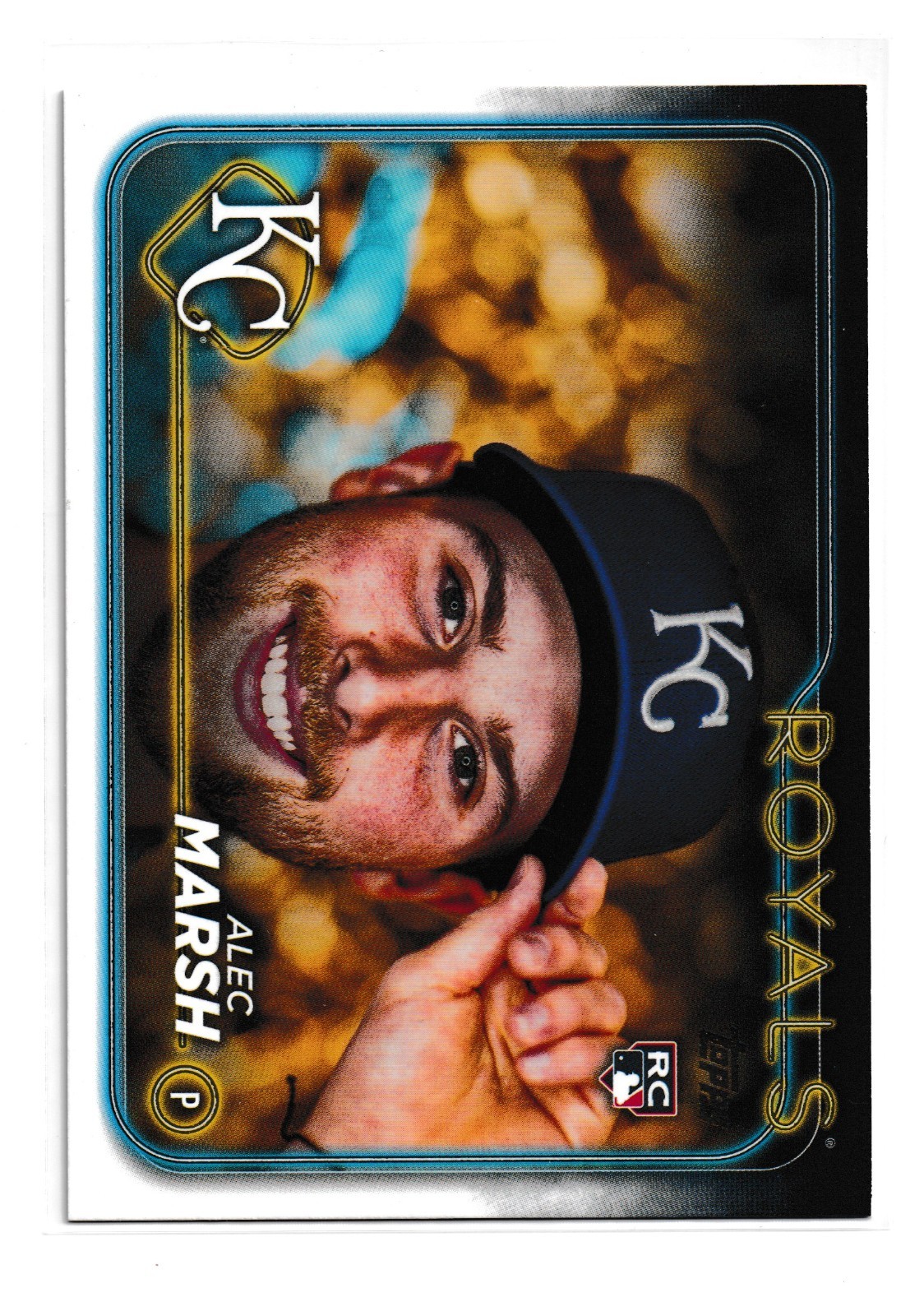 2024 Topps #163 Alec Marsh Golden Mirror Image Variation SSP Rookie Royals