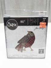 Tim Holtz Sizzix Patchwork Bird 664231 BIGZ Die Robin New