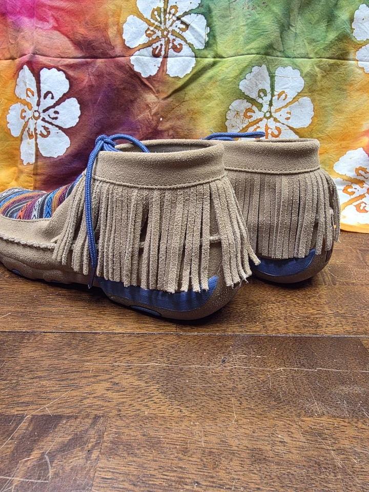 Mocasines con flecos Twisted X Chukka para mujer talla 10 excelente estado Foto 3 de 4