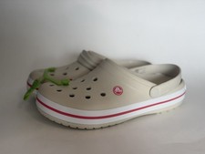 Crocs Crocband Clogs Stripe Sandals Comfort Slip On Stucco Tan Stripe - M9 W11