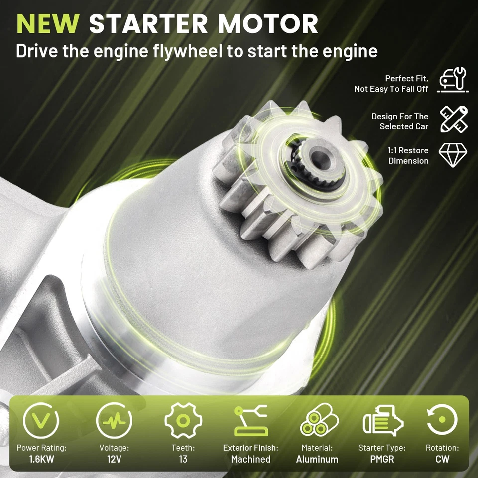 Starter 17825 For 2002 2003 2004 2005 2006 2007 2008 2009 Toyota Camry Solara US - Imagem 4 de 4