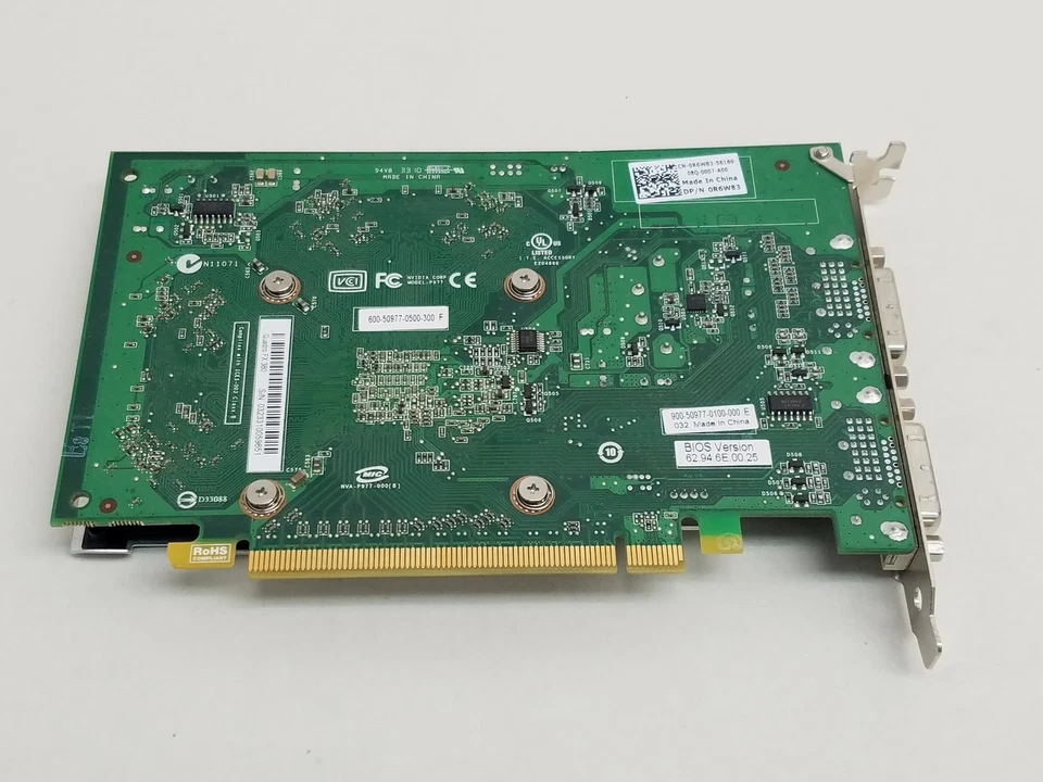 Lot of 2 Nvidia Quadro FX 380 256 MB GDDR3 PCI Express x16 Desktop Video Card - Image 3 of 3