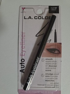 L.A. COLORS Auto Eyeliner Black C62189 Smudge Proof Cruelty-Free Pencil 0.01 oz