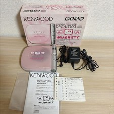 KENWOOD DPC-KT103 Hello Kitty Portable CD Player Pink Box AC Adapter Tested Used