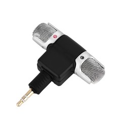 Mini Stereo Microphone Mic 3.5mm Gold Plating Plug Jack For PC Laptop MD Ca PBJY