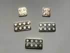 Lot of 5 Monarch Building Block .999 Silver Bars, 1.25 oz Total Silver Weight