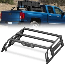 13.8'' Full-Size Rear Ladder Rack For 16-18 Silverado & Sierra 1500 w/ Bed Rails