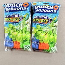 2 packs ZURU Bunch O Balloons Fill Tie Water Balloons 100/60s