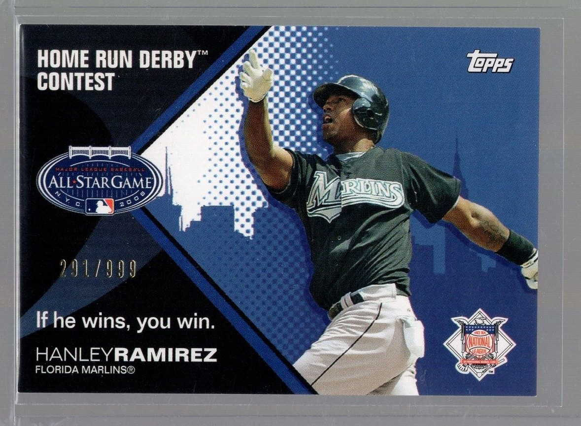 2008 Topps Home Run Derby Contest #HRD22 Hanley Ramirez /999