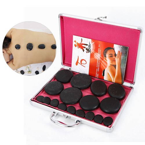 16/20/28 Pcs Hot Spa Rock Basalt Stone Stones Massage Warmer Kit +Heating Box?? - Picture 17 of 43