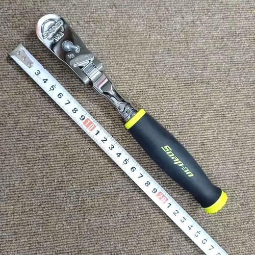Snap-On FHX80B 3/8" drive 9-1/2" long Locking FLEX Head Ratchet Dual 80 Yellow - Picture 14 of 14