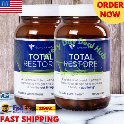 2 pack of Gundry MD Total Restore Supplement (90 Caps) | FREE SHIPPING