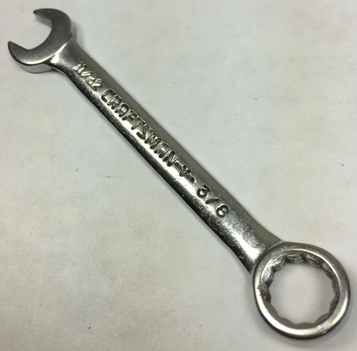 Vintage CRAFTSMAN USA Series -V- IGNITION OPEN END & BOX WRENCH 11/32" x 3/8" - Picture 10 of 12