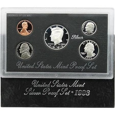 1993-S 90% Silver Proof Set United States Mint Original Government Packaging Box