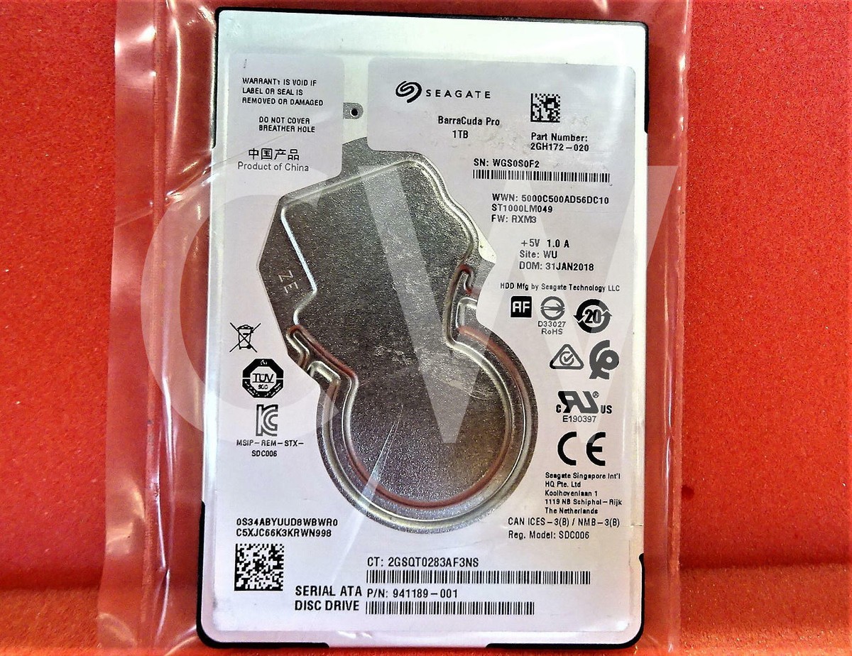 ST1000LM049 Seagate HP 1TB 7.2K 6G 2.5