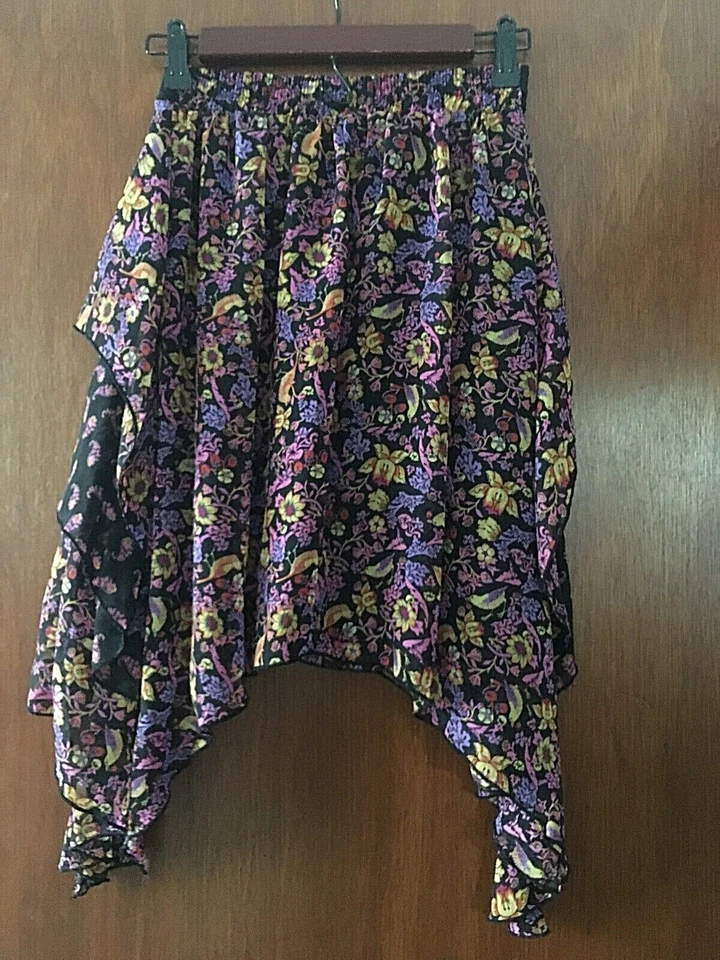DISNEY D-Signed Girl’s Tiered Floral High Low Skirt Youth Size XL  - Image 3 of 4