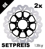 Bremsscheibe Set Galfer 2X DF653CW Wave® Schwimmend Vorne 320X5Mm FüR Triumph