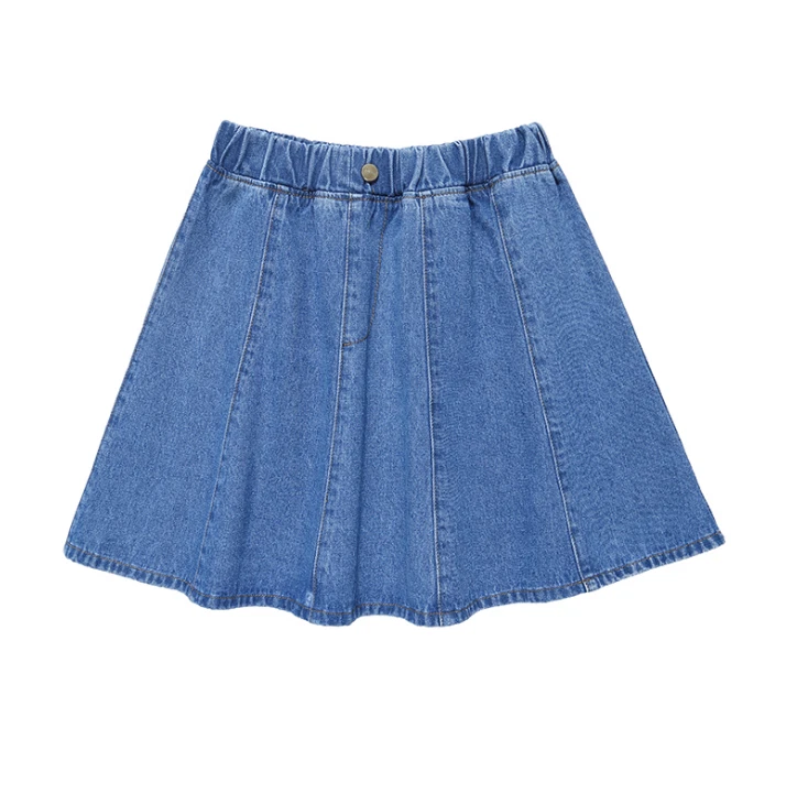 Plus size denim skater deals skirt